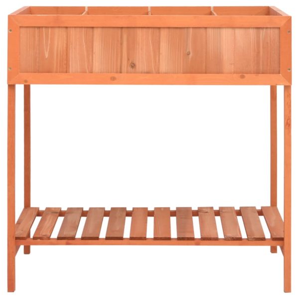 vidaXl Floreira para ervas aromáticas 80x60x80 cm abeto maciço - Image 2