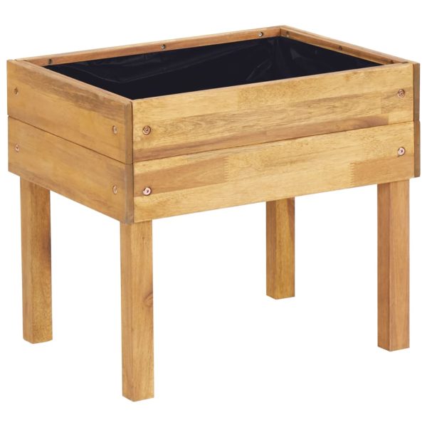 Vaso de jardim elevado 50x40x45 cm madeira acácia maciça - Image 2