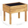 Vaso de jardim elevado 50x40x45 cm madeira acácia maciça - Image 7