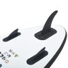 Conjunto prancha de paddle SUP insuflável preto e branco - Image 5