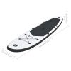 Conjunto prancha de paddle SUP insuflável preto e branco - Image 9