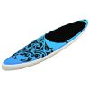 Conjunto prancha de paddle SUP insuflável 320x76x15 cm azul - Image 2