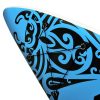 Conjunto prancha de paddle SUP insuflável 320x76x15 cm azul - Image 8