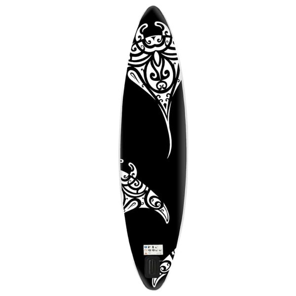 Conjunto prancha de paddle SUP insuflável 305x76x15 cm preto - Image 3
