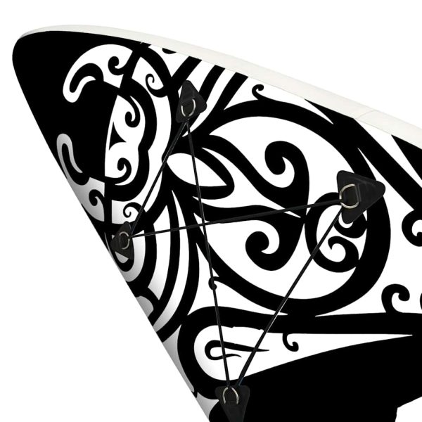 Conjunto prancha de paddle SUP insuflável 305x76x15 cm preto - Image 6
