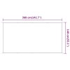 Toldo vertical 140x360 cm tecido oxford verde-claro - Image 5