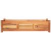 Canteiro elevado de jardim 2 pcs 100x30x25 cm madeira de acácia - Image 3