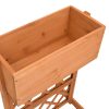 Vaso com treliça para jardim 45x30x74 cm abeto maciço laranja - Image 4