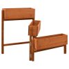 Floreira dobrável para jardim 60x14x75 cm abeto maciço laranja - Image 2