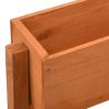 Floreira dobrável para jardim 60x14x75 cm abeto maciço laranja - Image 4