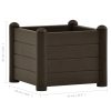 Canteiro elevado para jardim PP 43x43x35 cm moca - Image 4