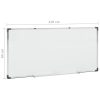 Quadro magnético 110x60 cm aço branco - Image 9