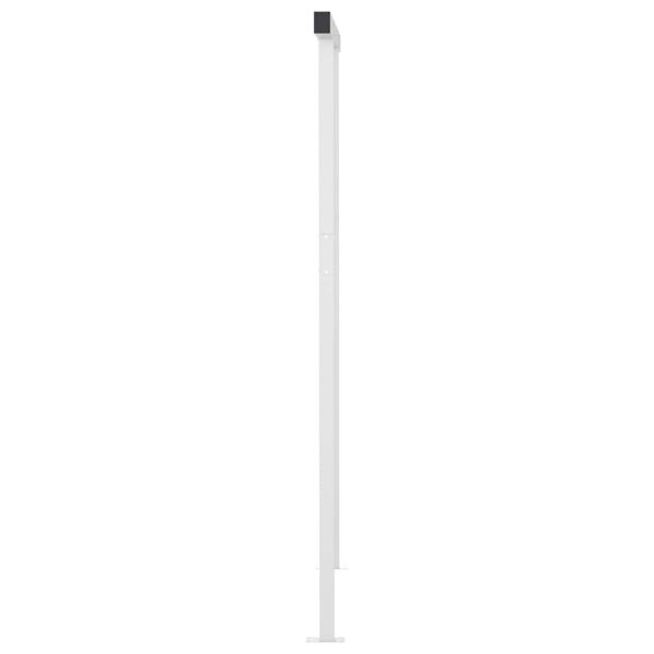 Toldo retrátil automático com postes 4x3 m cor creme - Image 8