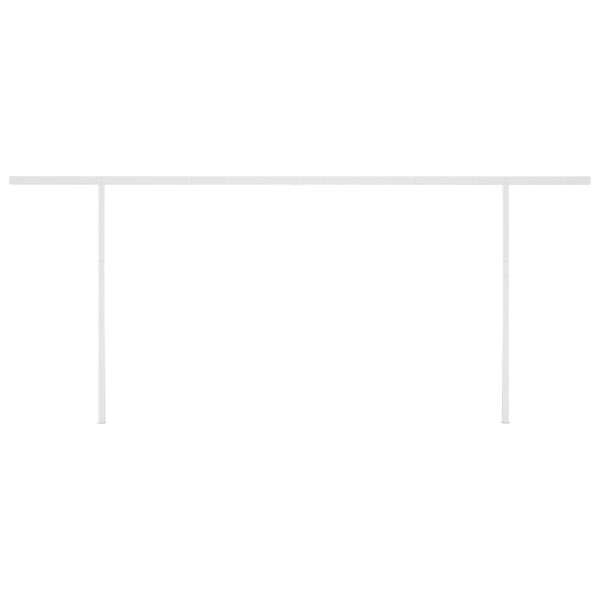Toldo retrátil manual com LED 6x3 m amarelo e branco - Image 7