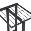 Suporte de vasos c/ 4 prateleiras 43x22x76 cm metal preto - Image 5