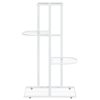 Suporte de vasos c/ 4 prateleiras 43x22x76 cm metal branco - Image 2