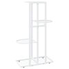 Suporte de vasos c/ 4 prateleiras 43x22x76 cm metal branco - Image 4