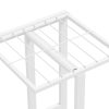 Suporte de vasos c/ 4 prateleiras 43x22x76 cm metal branco - Image 5