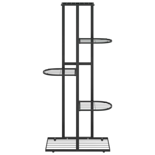 Suporte de vasos c/ 5 prateleiras 43x22x98 cm metal preto - Image 2