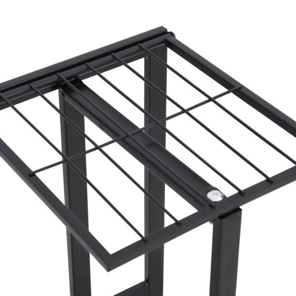 Suporte de vasos c/ 5 prateleiras 43x22x98 cm metal preto - Image 5