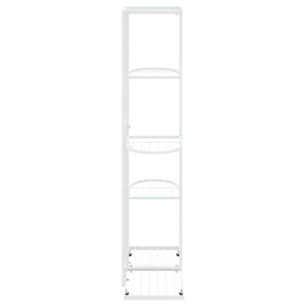 Suporte de vasos c/ 5 prateleiras 43x22x98 cm metal branco - Image 3