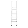 Suporte de vasos c/ rodas 94,5x25x92,5 cm metal branco - Image 3