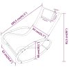 Espreguiçadeira com almofada aço e textilene cinza - Image 6