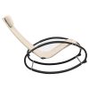 Espreguiçadeira com almofada aço e textilene cor creme - Image 3