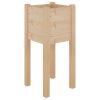 Vasos/floreiras de jardim 2 pcs 31x31x70 cm pinho maciço - Image 3