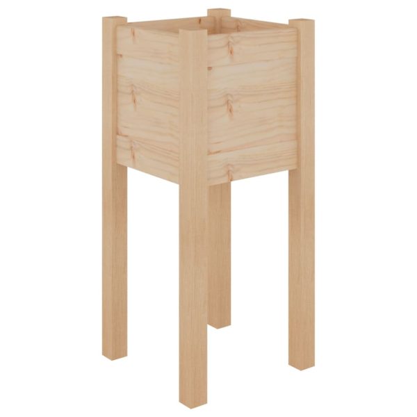 Vasos/floreiras de jardim 2 pcs 31x31x70 cm pinho maciço - Image 3
