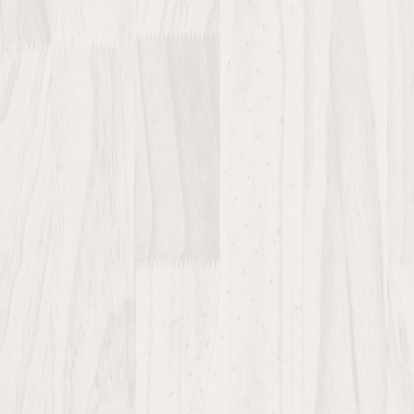 Vasos/floreiras de jardim 2 pcs 31x31x70 cm pinho maciço branco - Image 6