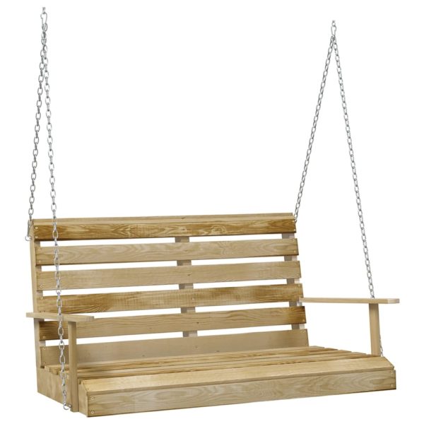 Banco de baloiçar 110 cm pinho impregnado - Image 2