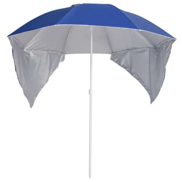 Guarda-sol de praia com paredes laterais 215 cm azul - Image 2