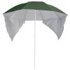 Guarda-sol de praia com paredes laterais 215 cm verde - Image 2