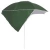 Guarda-sol de praia com paredes laterais 215 cm verde - Image 3