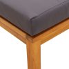 Bancos de jardim c/ almofadões 2 pcs 40x40x42 acácia maciça - Image 5