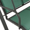 Banco de baloiço para jardim 170 cm textilene e aço verde - Image 6