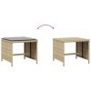 Bancos jardim almofadões 4 pcs 41x41x36 cm vime PE mistura bege - Image 6