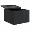 Banco de jardim com almofadão 55x55x37 cm vime PE preto - Image 6