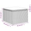 Banco de jardim com almofadão 55x55x37 cm vime PE castanho - Image 9