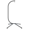Cadeira forma de ovo suspensa com suporte aço antracite - Image 3