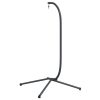 Cadeira forma de ovo suspensa com suporte aço antracite - Image 4