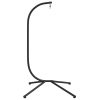 Suporte para cadeira em forma de ovo suspensa aço preto - Image 3