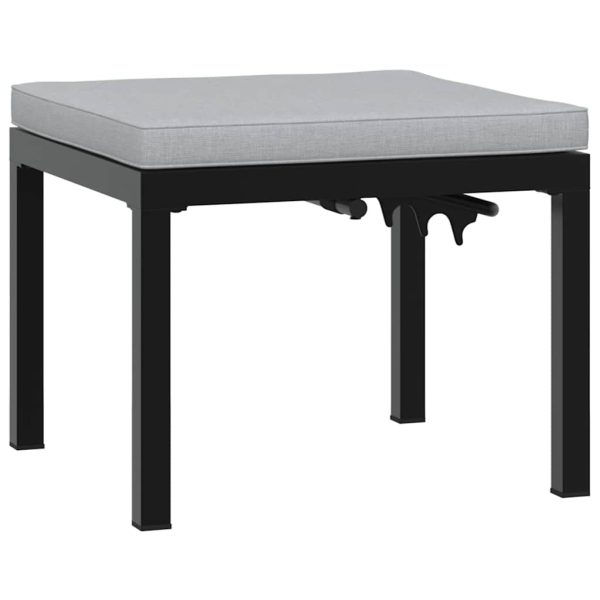 Banco de jardim com almofadão aço revestido a pó preto - Image 4