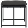 Bancos de jardim c/ almofadões 4 pcs aço e textilene preto - Image 5