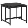 Bancos de jardim c/ almofadões 4 pcs aço e textilene preto - Image 6