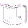 Bancos de jardim c/ almofadões 4 pcs aço e textilene preto - Image 8