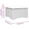 Bancos de jardim com almofadas 2 unid 55x55x36 cm vime PE bege - Image 7