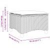 Bancos de jardim com almofadas 2 unid 55x55x36 cm vime PE bege - Image 7