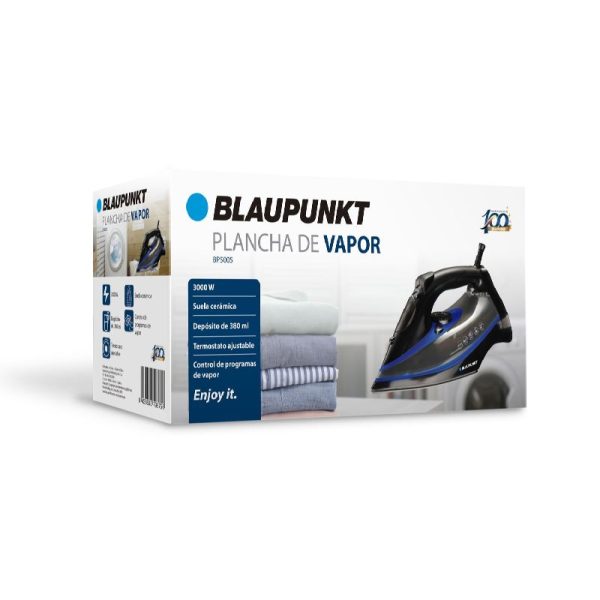 PLANCHA DE VAPOR BLAUPUNKT 3000W SUELA CERAMICA 380ML CONTROL VAPOR - Image 2